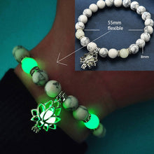 Load image into Gallery viewer, Natural stone yoga healing luminous bracelet