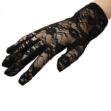 Load image into Gallery viewer, Fashion white black red bridal party gloves
