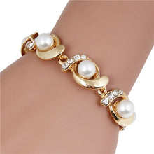 Загрузить изображение в средство просмотра галереи, Imitation pearl crystal bracelet
