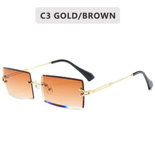Load image into Gallery viewer, Medium fashion rimless gradient sunglasses cover