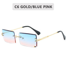 Load image into Gallery viewer, Medium fashion rimless gradient sunglasses cover