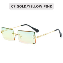 Load image into Gallery viewer, Medium fashion rimless gradient sunglasses cover