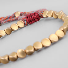 Загрузить изображение в средство просмотра галереи, Handmade copper beads lucky rope bracelet
