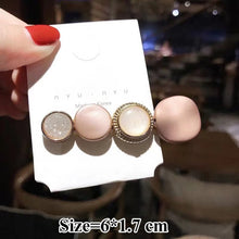 Загрузить изображение в средство просмотра галереи, 3 pieces/set of acrylic imitation pearl hair clips