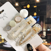 Загрузить изображение в средство просмотра галереи, 3 pieces/set of acrylic imitation pearl hair clips