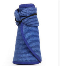 Load image into Gallery viewer, Beach straw hat with big brim UV protection