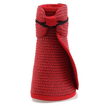 Load image into Gallery viewer, Beach straw hat with big brim UV protection