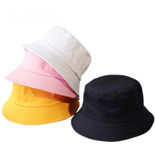 Load image into Gallery viewer, Solid color cotton fisherman hat