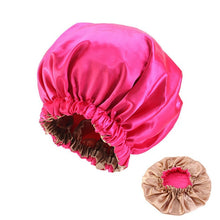 Load image into Gallery viewer, Large printed satin silk nightcap