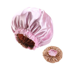 Load image into Gallery viewer, Large printed satin silk nightcap