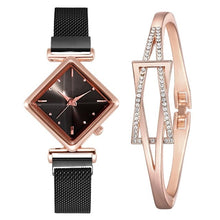 Загрузить изображение в средство просмотра галереи, Magnet buckle gradient color square watch