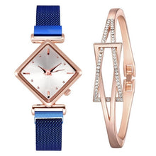 Загрузить изображение в средство просмотра галереи, Magnet buckle gradient color square watch