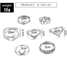 Загрузить изображение в средство просмотра галереи, Midi ring set 7 pieces/set