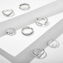 Загрузить изображение в средство просмотра галереи, Midi ring set 7 pieces/set