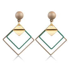Загрузить изображение в средство просмотра галереи, Fashion retro geometric long dangling earrings