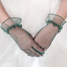 Load image into Gallery viewer, Lace full finger tulle gloves