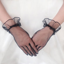 Load image into Gallery viewer, Lace full finger tulle gloves