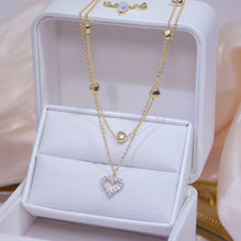 Load image into Gallery viewer, Double Heart Necklace