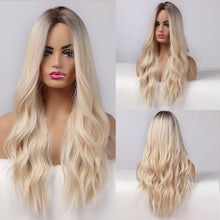 Загрузить изображение в средство просмотра галереи, Long wavy natural middle part wig