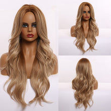 Загрузить изображение в средство просмотра галереи, Long wavy natural middle part wig