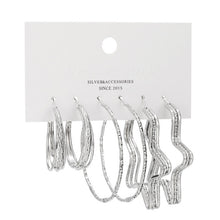 Загрузить изображение в средство просмотра галереи, 6 pairs/set Fashion round earrings