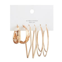 Загрузить изображение в средство просмотра галереи, 6 pairs/set Fashion round earrings