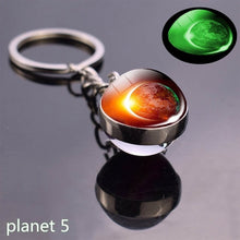 Load image into Gallery viewer, Luminous Solar System Planetary Keychain