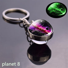 Load image into Gallery viewer, Luminous Solar System Planetary Keychain