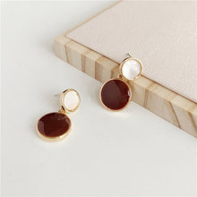 Load image into Gallery viewer, Vintage Matte Metal Earrings