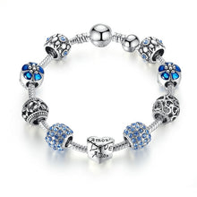 Загрузить изображение в средство просмотра галереи, Love and flower beads ladies bracelet