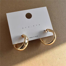 Загрузить изображение в средство просмотра галереи, Minimalist geometric hoop earrings