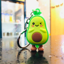 Load image into Gallery viewer, Cute simulation avocado keychain