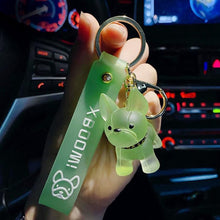 Load image into Gallery viewer, French bulldog keychain