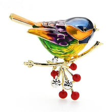 Load image into Gallery viewer, Multicolor bird brooch