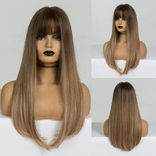 Load image into Gallery viewer, Long straight synthetic wig