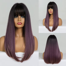 Load image into Gallery viewer, Long straight synthetic wig