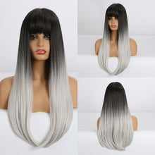 Load image into Gallery viewer, Long straight synthetic wig