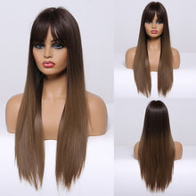 Load image into Gallery viewer, Long straight synthetic wig