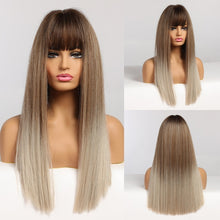 Load image into Gallery viewer, Long straight synthetic wig