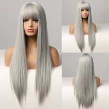 Load image into Gallery viewer, Long straight synthetic wig