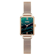 Load image into Gallery viewer, Fashion Square Watch Bracelet Set Green Dial