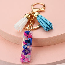 Load image into Gallery viewer, Fashion tassel A-Z letter keychain