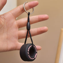 Load image into Gallery viewer, Simulation cartoon small tire key ring pendant