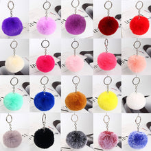 Load image into Gallery viewer, 20 colors fluffy fur pom pom pendant