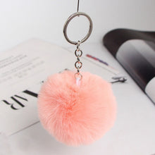 Load image into Gallery viewer, 20 colors fluffy fur pom pom pendant