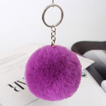 Load image into Gallery viewer, 20 colors fluffy fur pom pom pendant
