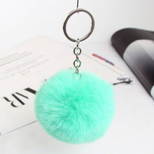Load image into Gallery viewer, 20 colors fluffy fur pom pom pendant