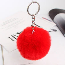 Load image into Gallery viewer, 20 colors fluffy fur pom pom pendant