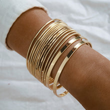 Load image into Gallery viewer, 14 pieces/set of punk gold bracelets