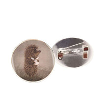 Load image into Gallery viewer, Retro hedgehog cute animal pin